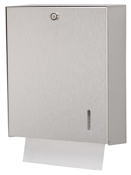 Dispenser prosoape hartie pliate aluminiu inox seria ingo-man ophardt hygiene